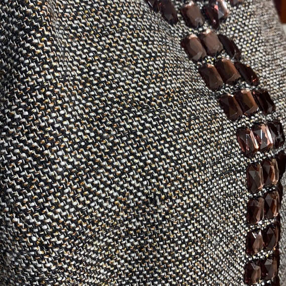 Jacket blazer tweed beaded NWT - Picture 3 of 11